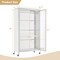 Costway Storage Wardrobe Cabinet Mobile Armoire Closet with Hanging Rod & Adjustable Shelf